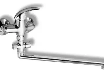Novaservis Metalia 55 - sienas vannas maisītājs bez piederumiem 100 mm, hroms 55073/1,0
