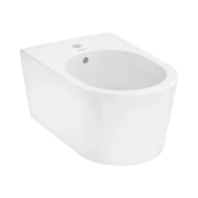 Hansgrohe EluPura S - pie sienas montējams bidē, caurums jaucējkrānam, HygieneEffect balts 62043450