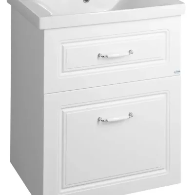 Aqualine Favolo - izlietnes skapītis, 57x73x45 cm, balts matēts FV260