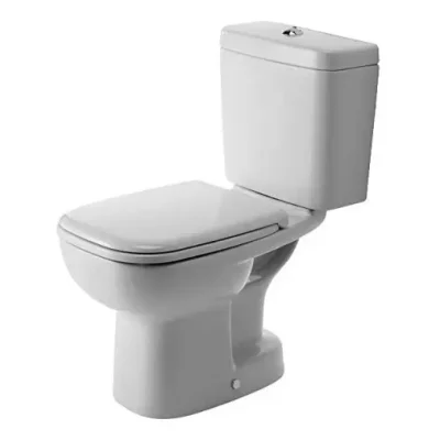 Duravit D-Code - grīdas WC komplekts, vertikāls izvads, ar HygieneGlaze, Alpu balts 21110120002
