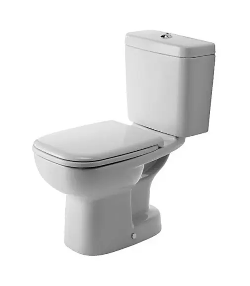 Duravit D-Code - grīdas WC komplekts, vertikāls izvads, ar HygieneGlaze, Alpu balts 21110120002