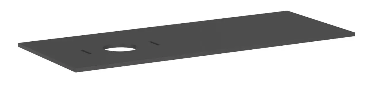 Hansgrohe Xilesa E - izlietnes plātne, 138x55 cm, izgriezums kreisajā pusē, matēti pelēka 54278760