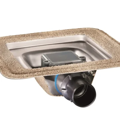 I-Drain Square - nerūsējošā tērauda grīdas noteka Chape 54, 15x15 cm ID4CSQ0150