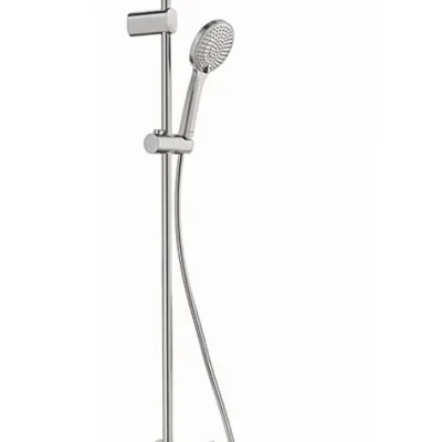 Duravit dušas komplekts - dušas komplekts ar termostatu, diametrs 25 cm, 3 strūklas veidi, matēts nerūsējošais tērauds TH4282008070
