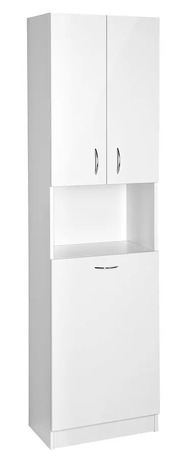 Aqualine Simplex Eco - skapis ar grozu 50x180x30 cm, balts matēts SIME510