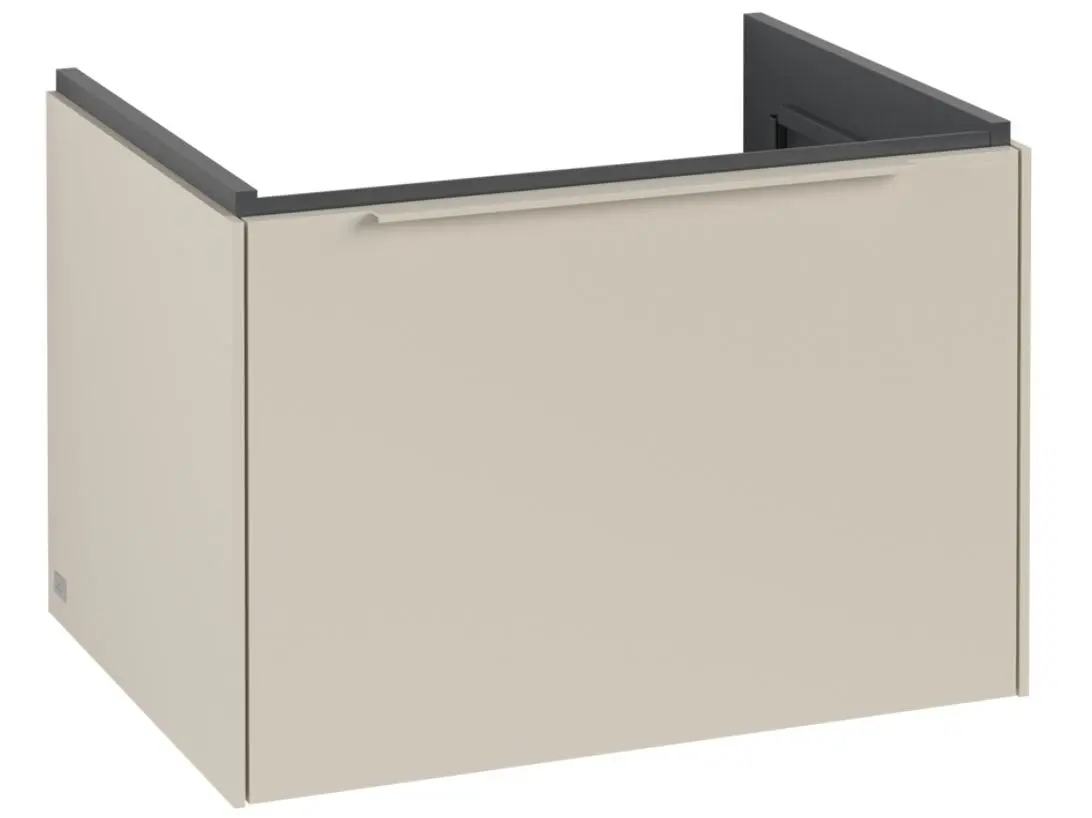 Villeroy & Boch Subway 3.0 - izlietnes apakšskapītis, 62x43x48 cm, 1 atvilktne, Cashmere Grey C57502VN