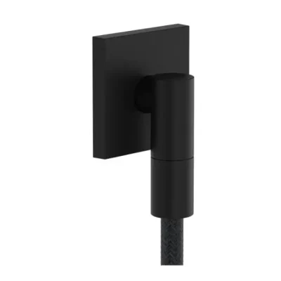 Hansgrohe FixFit Fine E - sienas pieslēguma līkums, melns matēts 28883670