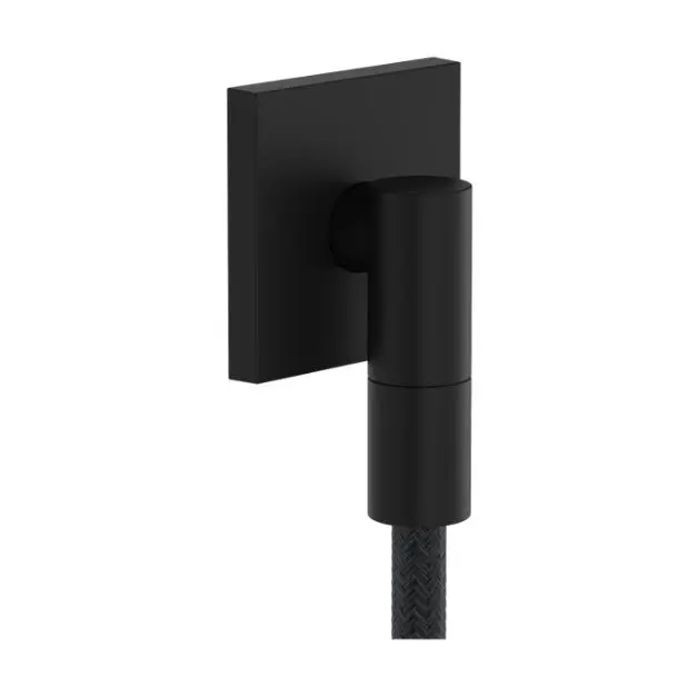 Hansgrohe FixFit Fine E - sienas pieslēguma līkums, melns matēts 28883670