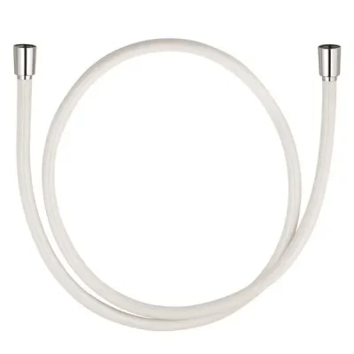 Kludi dušas šļūtenes - dušas šļūtene Suparaflex 160 cm, balta/hroms 6107291-00