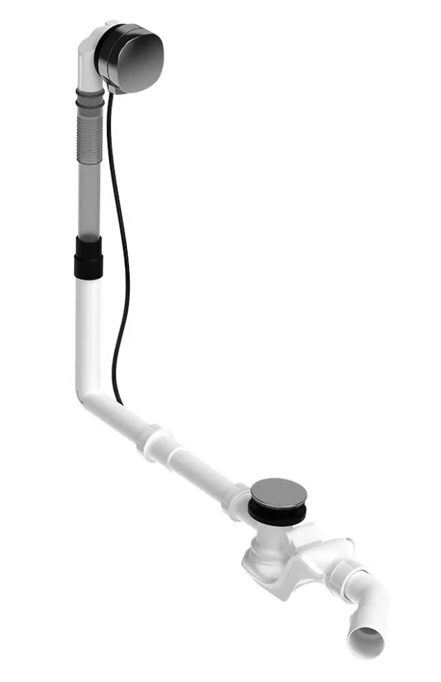 Duravit piederumi - noteces un pārplūdes komplekts Quadroval ar pievadu, Bowdena kabelis 650 mm, hroms 792203000001000