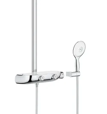 Grohe Rainshower SmartControl - dušas sistēma Mono ar termostata maisītāju, 36 cm, Moon White 26361LS0