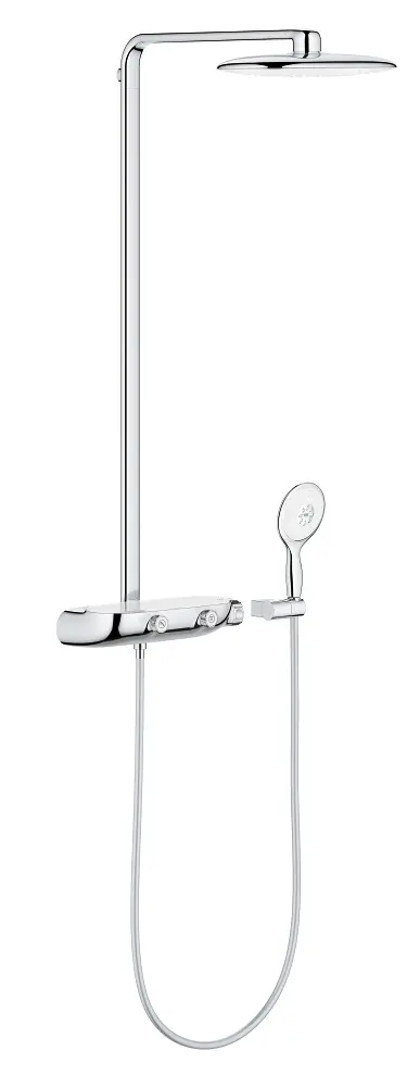 Grohe Rainshower SmartControl - dušas sistēma Mono ar termostata maisītāju, 36 cm, Moon White 26361LS0
