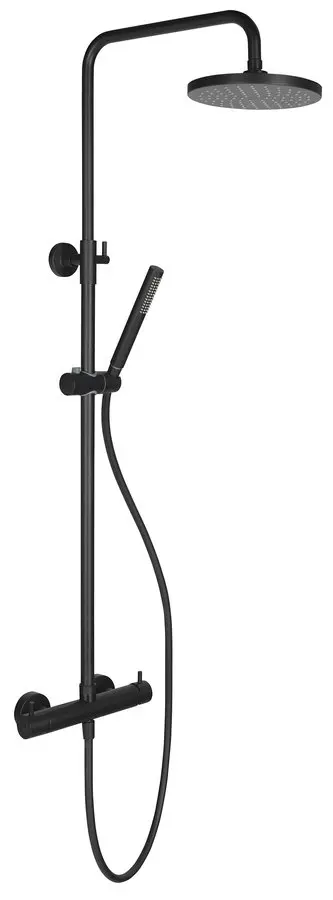 Sapho Mia - dušas komplekts ar maisītāju, diametrs 20 cm, 1 strūkla, melns MA139B