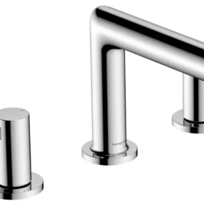 Hansgrohe Zesis S - izlietnes maisītājs ar izvelkamu noteces komplektu, 3 caurumu montāža, EcoSmart+, hroms 74733000