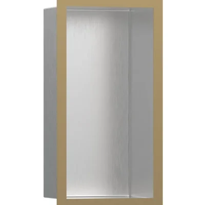 Hansgrohe XtraStoris Individual - sienas niša ar dizaina rāmi, 30x15x10 cm, birstēts nerūsējošais tērauds/bronza birstēts 56094140