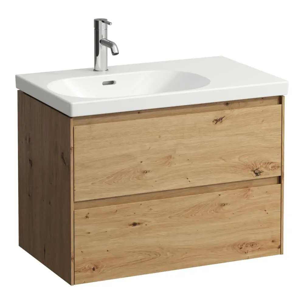 Laufen Lani - izlietnes skapītis, 74x45x52 cm, 2 atvilktnes, ozols H4035921122671