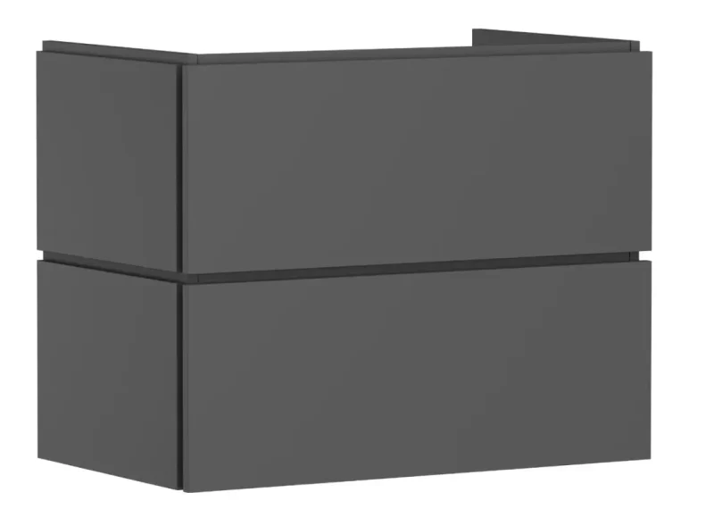 Hansgrohe Xilesa E - izlietnes apakškabinets, 62x78x47 cm, 2 atvilktnes, matēti pelēks 54296760