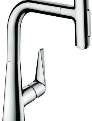 Hansgrohe Talis Select M51 - virtuves izlietnes maisītājs M5117-H220 ar izvelkamu trauku dušu, sBOX, hromēts 73868000