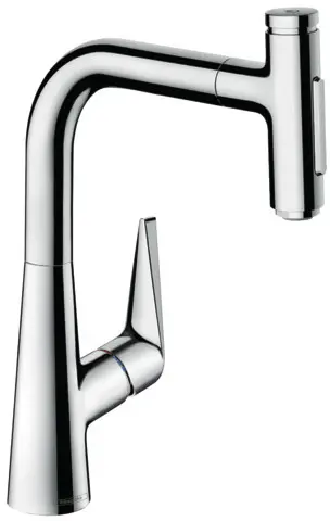 Hansgrohe Talis Select M51 - virtuves izlietnes maisītājs M5117-H220 ar izvelkamu trauku dušu, sBOX, hromēts 73868000