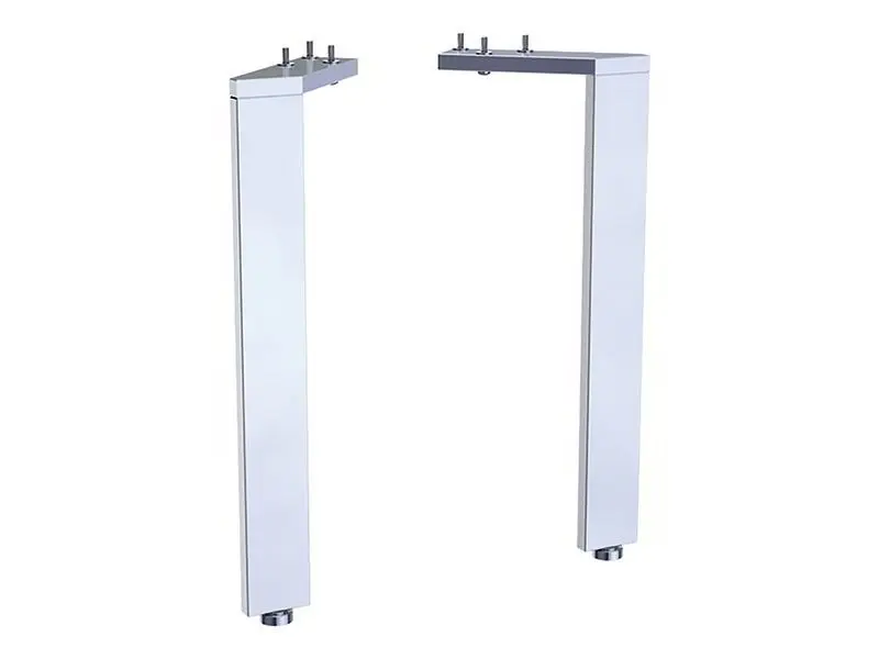 Geberit Acanto - skapju kājas, 316 mm, alumīnijs / hromēts 500.657.00.2