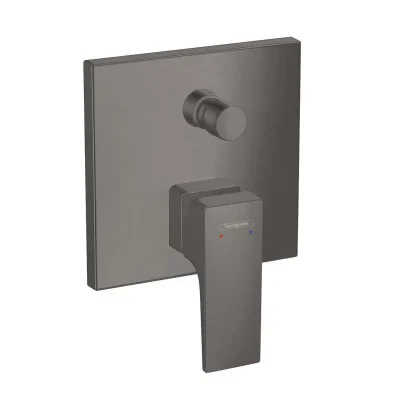 Hansgrohe Metropol - vannas maisītājs - zemapmetuma, ar integrētu drošības kombināciju, melns hroms birstēts 32546340