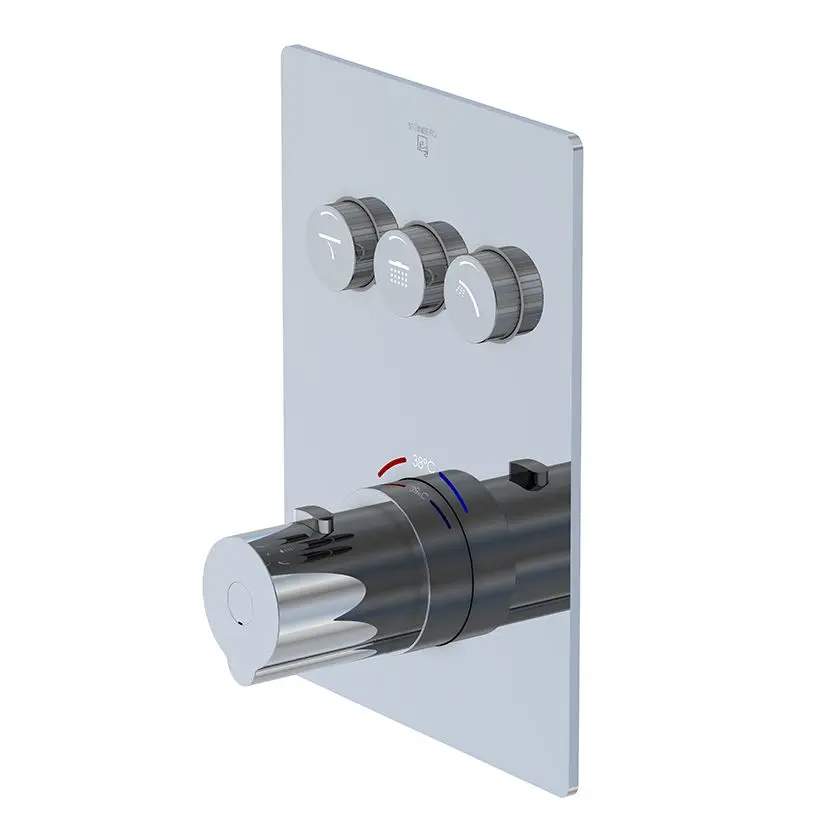 Steinberg 390 - zemapmetuma termostata maisītājs 3 patērētājiem, hromēts 390 4231 3