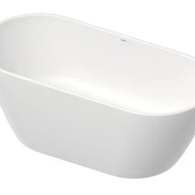 Duravit D-Neo - Brīvi stāvoša vanna, 160x75 cm, DuraSolid, ClickClack, balta 700477000000000