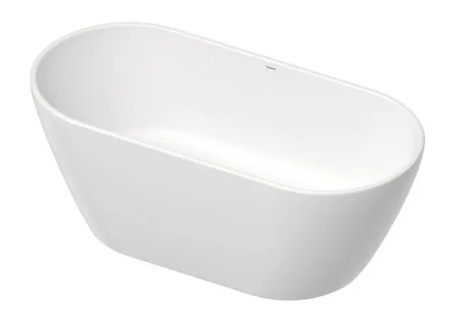 Duravit D-Neo - Brīvi stāvoša vanna, 160x75 cm, DuraSolid, ClickClack, balta 700477000000000