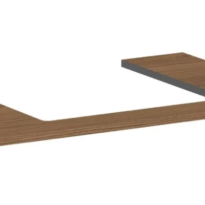 Hansgrohe Xilesa E - izlietnes virsma, 78x55 cm, izgriezums vidū, ozols kasmirs 54269550