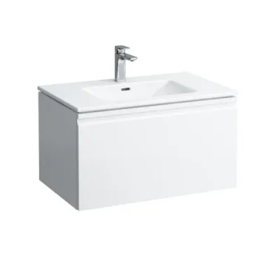 Laufen Pro S - izlietne ar zemizlietnes skapi, 80x50x46 cm, 1 atvilktne, balts spīdīgs H8609644751041