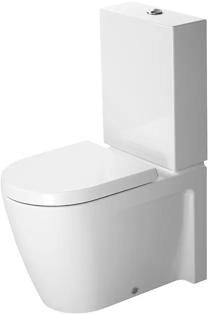 Duravit Starck 2 - stāvošs WC, 37x40 cm 63 cm, balts - pods, ar WonderGliss 21450900001