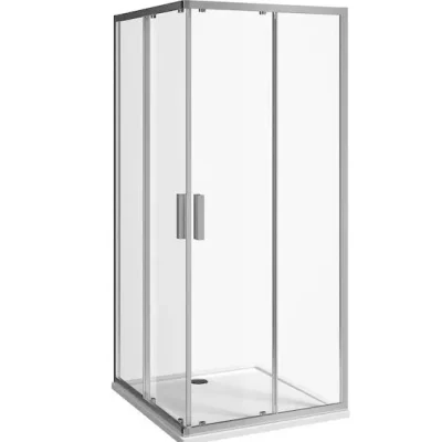 Jika Nion - dušas kabīne 80x80 cm, Jika Perla Glass, sudrabs/Arctic stikls H2512N10026661