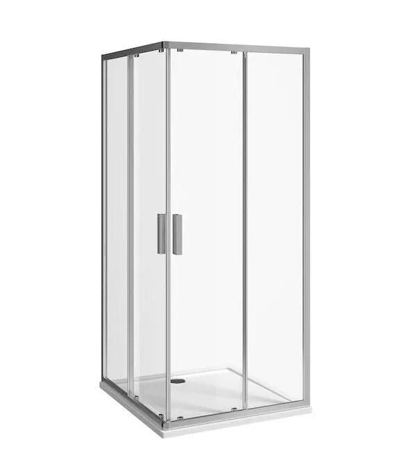 Jika Nion - dušas kabīne 80x80 cm, Jika Perla Glass, sudrabs/caurspīdīgs stikls H2512N10026681