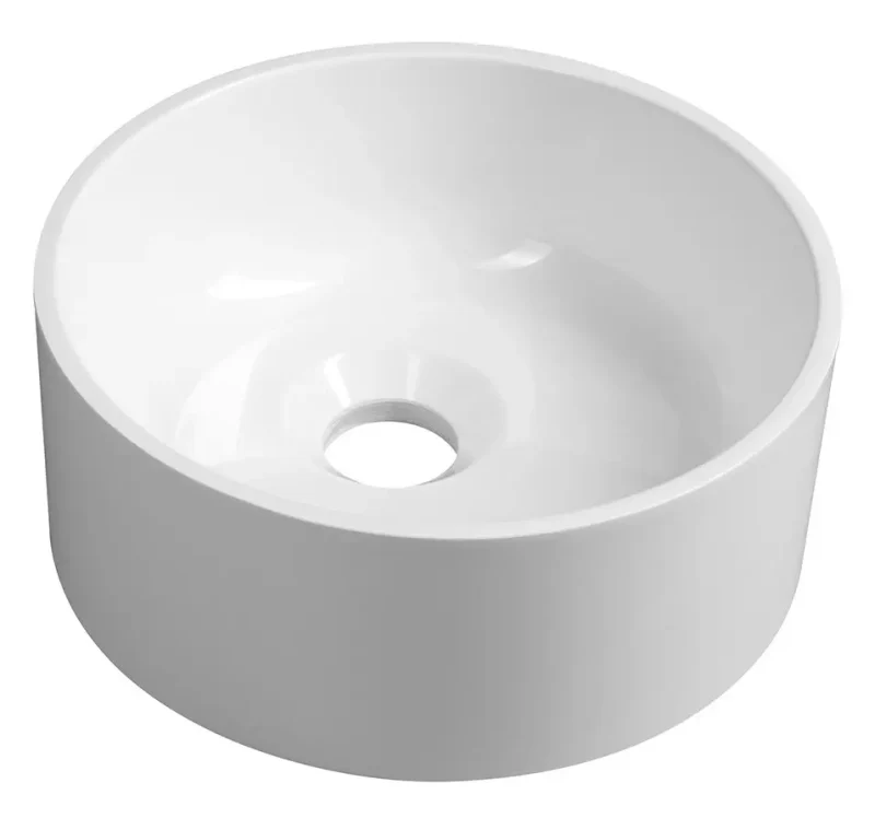 Sapho - uz virsmas uzstādāma rokas izlietne, diametrs 25 cm, bez pārplūdes, balta SA250