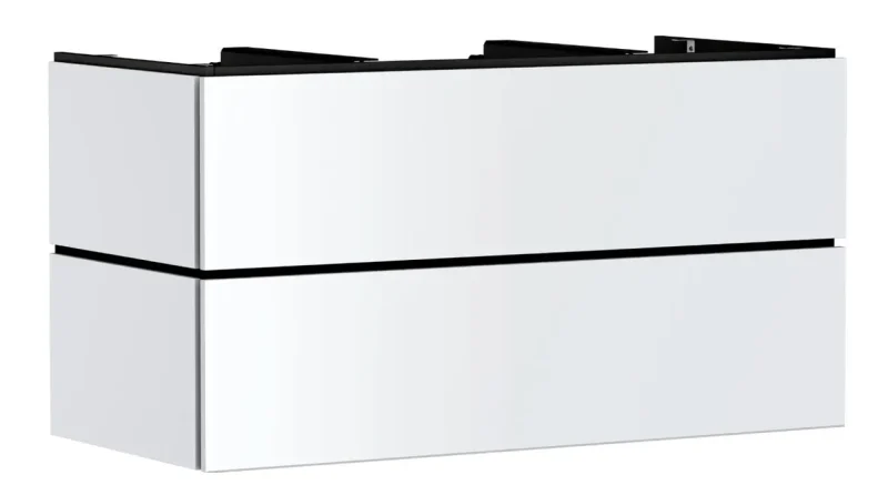 Hansgrohe Xilesa E - izlietnes apakškabinets, 62x118x55 cm, 2 atvilktnes, matēti balts 54304700