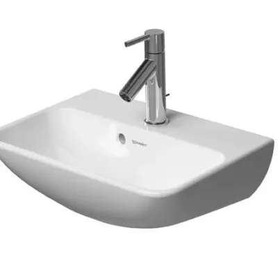 Duravit ME by Starck - roku izlietne 45x22 cm, 1 jaucējkrāna caurums, balts matēts 0719453200