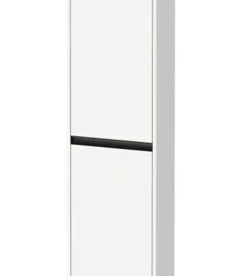 Duravit Ketho.2 - skapis 132x40x24 cm, 2 durvis, durvju eņģes kreisajā pusē, balts matēts K21319L18180000