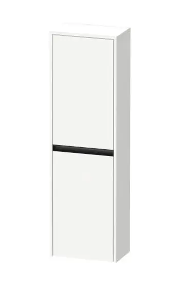 Duravit Ketho.2 - skapis 132x40x24 cm, 2 durvis, durvju eņģes kreisajā pusē, balts matēts K21319L18180000