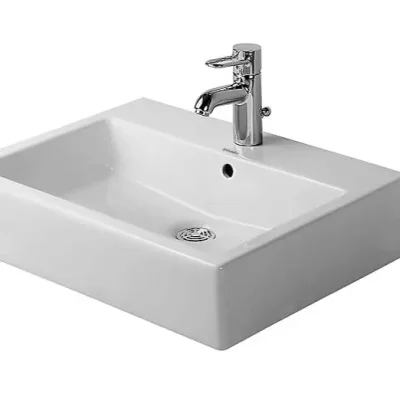 Duravit Vero - uzliekamā izlietne, 60x47 cm, 1 krāna caurums, Alpu balts 0452600000