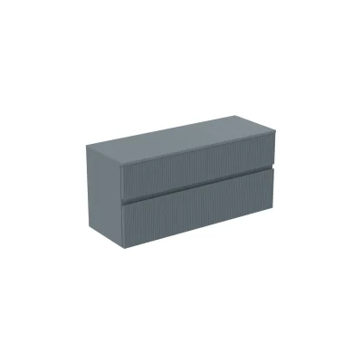 Ideal Standard Finesse - izlietnes skapītis, 120x44x56 cm, 2 atvilktnes, rievots matēts Ashblue E3421UQ