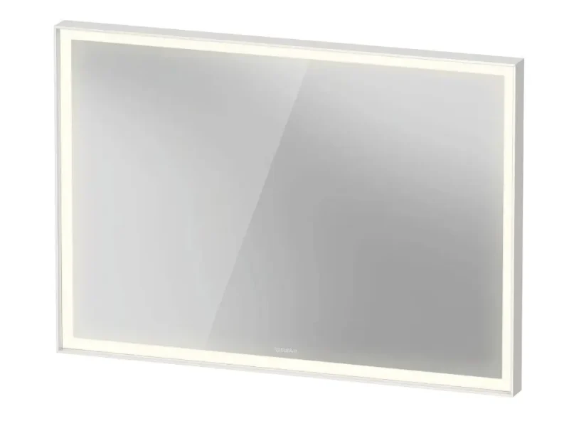 Duravit L-Cube - spogulis ar LED apgaismojumu, 100x67 cm, pieskāriena sensors, matēti balts LC7382018180100