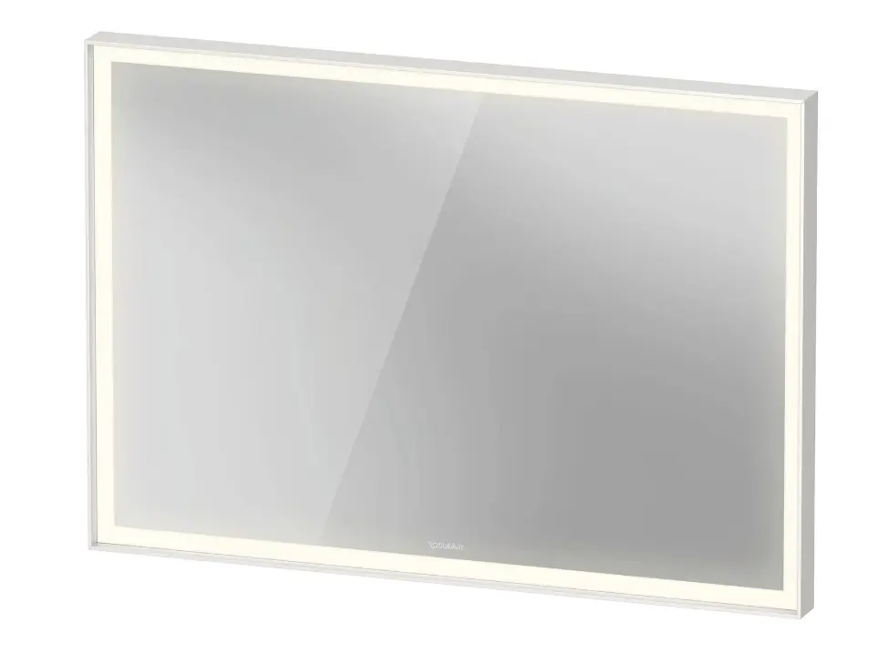 Duravit L-Cube - spogulis ar LED apgaismojumu, 100x67 cm, pieskāriena sensors, matēti balts LC7382018180100