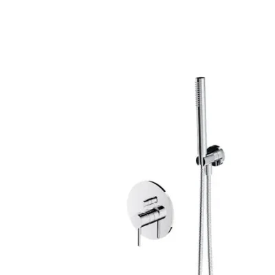 OMNIRES Y - dušas komplekts ar zemapmetuma maisītāju, ar iebūvējamo daļu, diametrs 25 cm, hroms SYSY22XCR