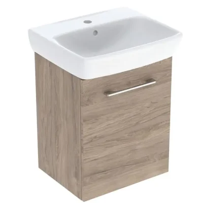 Geberit Selnova Square - izlietnes apakšskapis, 50x65x38 cm, 1 durvis, K/L, Hickorynuss 502.752.00.1
