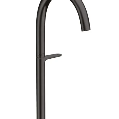 Axor One - izlietnes maisītājs ar Push-Open noteces komplektu, EcoSmart, CoolStart, birstēts melns hroms 48030340