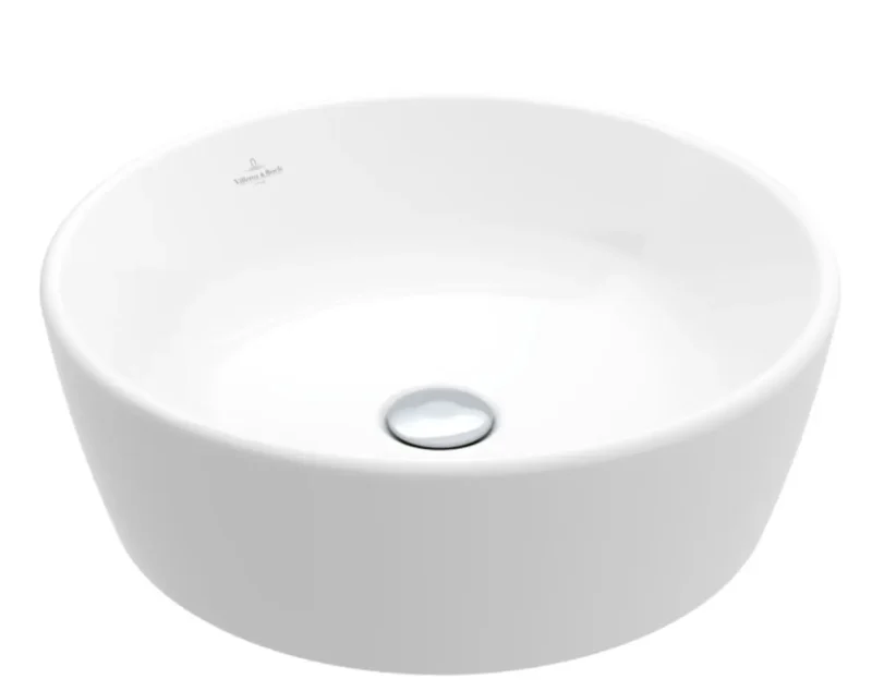 Villeroy & Boch Architectura - uzliekamā izlietne, diametrs 45 cm, bez pārplūdes, alpinbalta 5A254601