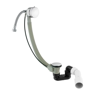 OMNIRES CGS - vannas noteces un pārplūdes komplekts ar uzpildes funkciju, garums 81 cm, hroms TK122-PLUS-3.01+64-SCR