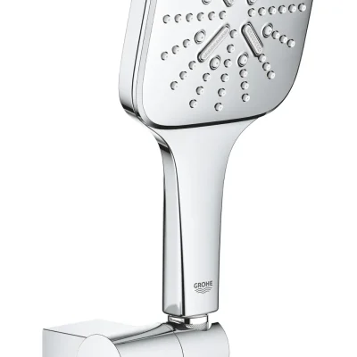 Grohe Rainshower SmartActive Cube - sienas turētāja komplekts 130 9,5 l/min, 3 strūklas veidi, turētājs un šļūtene, hroms 26588000