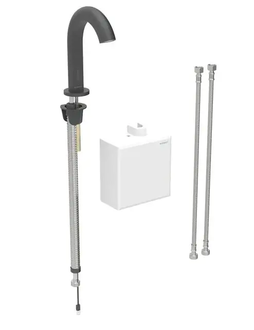 Geberit Piave - elektroniska izlietnes maisītājs, ģeneratora darbība, easy to clean, Bluetooth, matēti melns 116.166.14.1