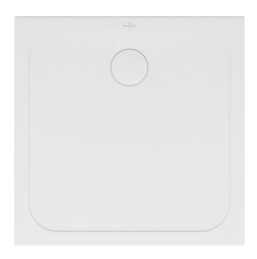 Villeroy & Boch Lifetime Plus - dušas paliktnis, 80x80 cm, pret slīdēšanu, Alpu balts 6223B301
